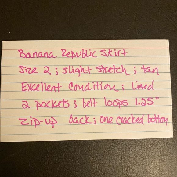 Banana Republic Skirt - Tan, Size 2 - Picture 7 of 7